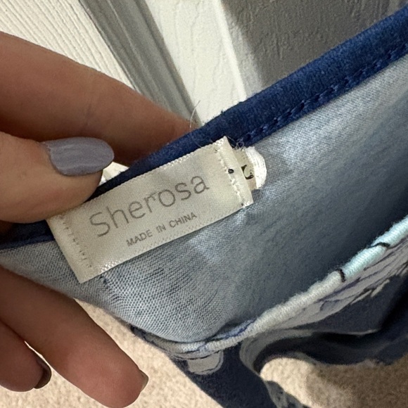 Navy Floral Women's Camisole - Picture 3 of 3